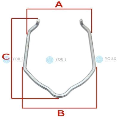 1 x YOU.S Original Sicherungsclip Ladeluftschlauch für AUDI / VW - 1K0145769A