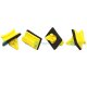 40 x YOU.S Original Frontscheibe Seitenleiste Befestigungsclips kompatibel mit Ford Transit Bus Connect Kasten Pritsche - YC15B03180BB