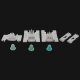 120 x YOU.S Original Zierleisten Dachleisten Montage Clips SET kompatibel mit VW Golf III