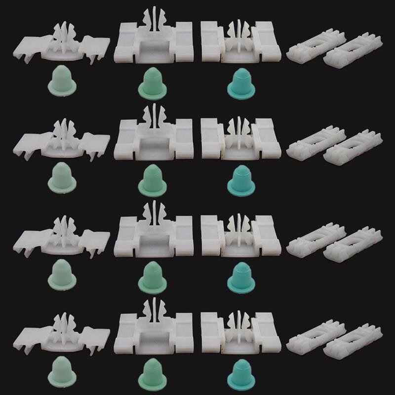 160 x YOU.S Original Zierleisten Dachleisten Montage Clips SET kompatibel mit VW Golf III