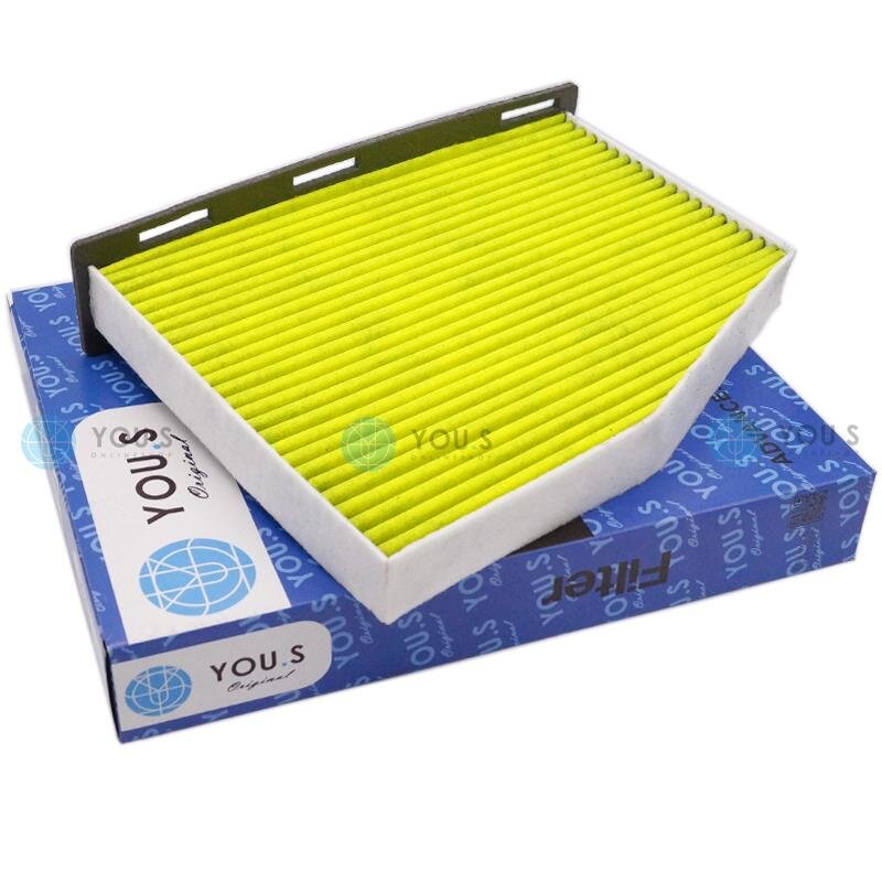 YOU.S Aktivkohlefilter Antibakteriell kompatibel mit AUDI SEAT SKODA VW TDI TSI FSI TFSI GTI