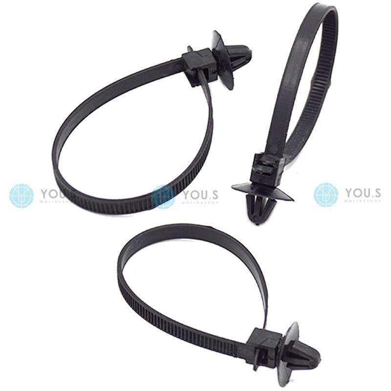 100 x YOU.S Kabelbinder Clips kompatibel mit AUDI kompatibel mit SEAT kompatibel mit SKODA kompatibel mit VW kompatibel mit OPEL kompatibel mit PORSCHE kompatibel mit CITROEN kompatibel mit PEUGEOT