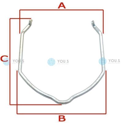 2 x YOU.S Original Sicherungsklammer Ladeluftschlauch für SEAT / VW - 1K0145769D