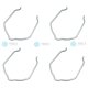4 x YOU.S Original Sicherung Clips Ladeluftschlauch für SEAT / VW - 1K0145769H