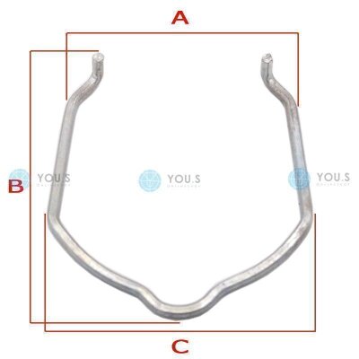 2 x YOU.S Original Sicherung Klammern Turboschlauch für AUDI SEAT SKODA VW