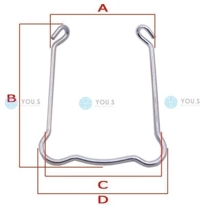 2 x YOU.S Original Sicherungsfedern Ladeluftschlauch für RENAULT - 7701070789
