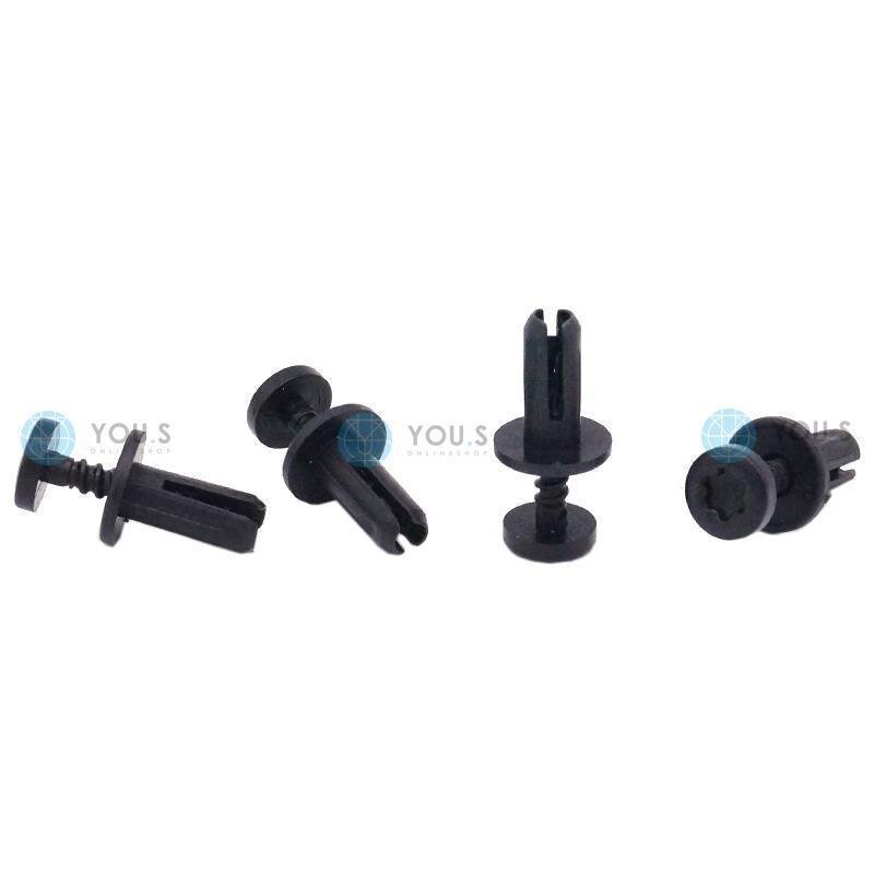 20 x YOU.S Original Motorraum Spreitzniet Torx Befestigungsclips kompatibel mit Renault kompatibel mit VW