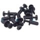 20 x YOU.S Original Motorraum Spreitzniet Torx Befestigungsclips kompatibel mit Renault kompatibel mit VW