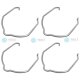 4 x YOU.S Sicherungsklammern Turboschlauch für AUDI SEAT SKODA VW - 1J0145769A