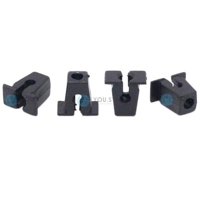 50 x YOU.S Original Steckmutter Kunststoff Radlauf kompatibel mit AUDI A4 - 811807577C