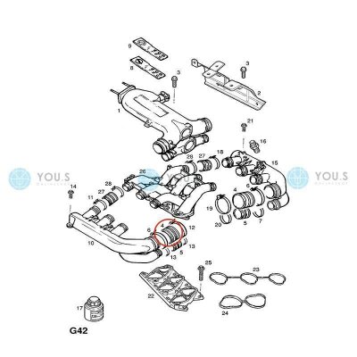 YOU.S Original Ersatz Dichtung Ansaugkrümmer für OPEL / GM - 849206
