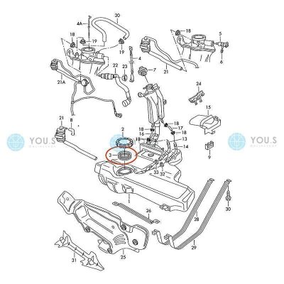 YOU.S Original Dichtung Tankgeber Kraftstoffpumpe für AUDI SEAT SKODA VW