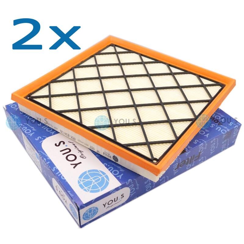 2x YOU.S Luftfilter kompatibel mit CHEVROLET OPEL 1.3 1.4 1.6 1.7 2.0 D TD CDI LPG CDTI Turbo