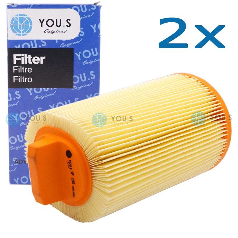 2x YOU.S Luftfilter kompatibel mit MERCEDES-BENZ (W203) (CL203) (S20_) (_209) (_211) (R171)