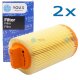 2x YOU.S Luftfilter kompatibel mit MERCEDES-BENZ (W203) (CL203) (S20_) (_209) (_211) (R171)