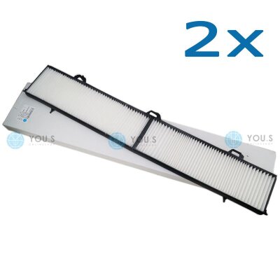 2x YOU.S Innenraumfilter Pollenfilter kompatibel mit BMW...