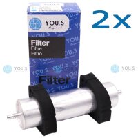 2x YOU.S Kraftstofffilter Dieselfilter für AUDI 2.0 2.7 3.0 4.2 SQ5 35 40 50 TDI