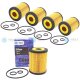 5x YOU.S Ölfilter kompatibel mit BMW 1er (E8_) 3er (E46) (E9_) 5er (E60) X1 X3 (E8_) Z4 (E85)