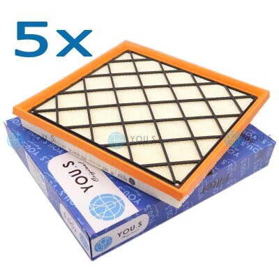 5x YOU.S Luftfilter kompatibel mit CHEVROLET OPEL 1.3 1.4...