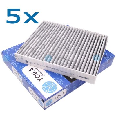5x YOU.S Innenraumfilter Aktivkohlefilter kompatibel mit...
