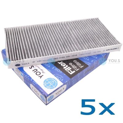 5x YOU.S Innenraum Aktivkohlefilter kompatibel mit...