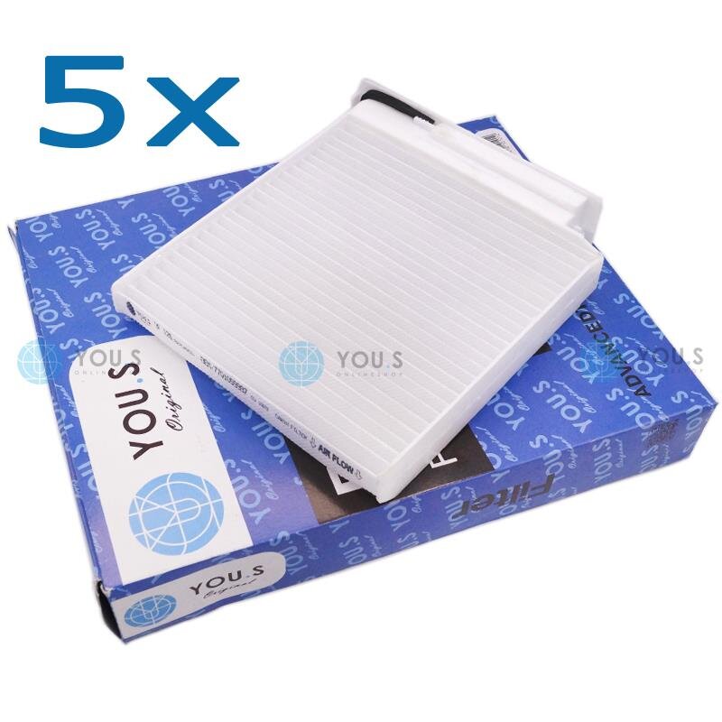 5x YOU.S Innenraumfilter Pollenfilter kompatibel mit DACIA LADA NISSAN RENAULT LPG GPL dCi TCe
