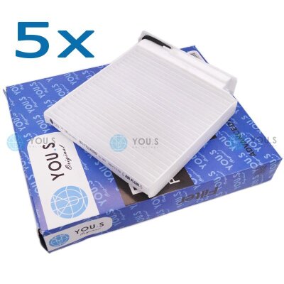 5x YOU.S Innenraumfilter Pollenfilter kompatibel mit...