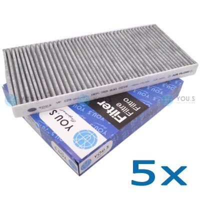5x YOU.S Innenraum Aktivkohlefilter kompatibel mit...