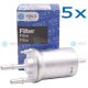 5x YOU.S Kraftstofffilter Benzinfilter kompatibel mit AUDI SEAT SKODA VW TFSI FSI TTS LPG TSI