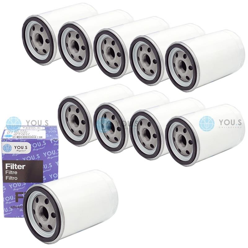 10x YOU.S Original Ölfilter kompatibel mit CHRYSLER DODGE FORD / USA JEEP LAND ROVER MAZDA