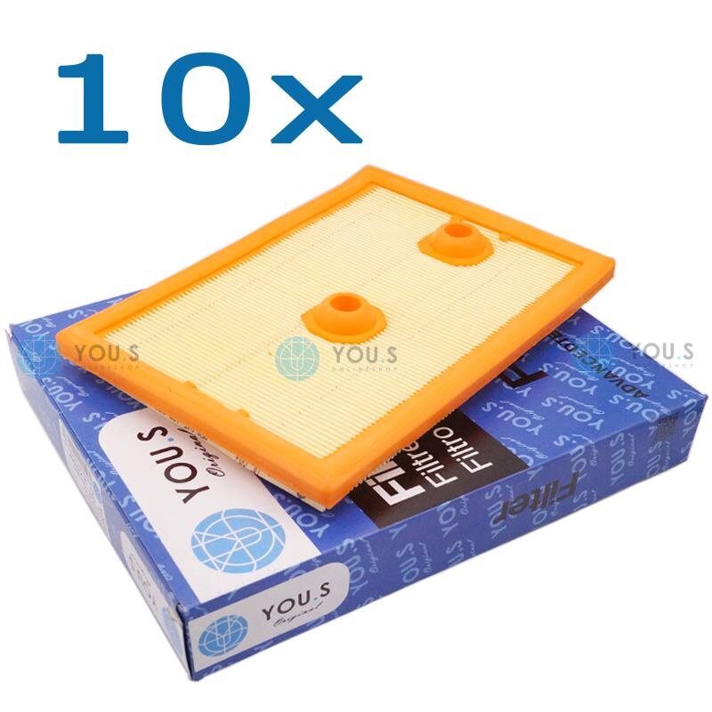 10x YOU.S Original Luftfilter kompatibel mit AUDI SEAT SKODA VW 1.2 1.4 TSI TFSI TGI GTE