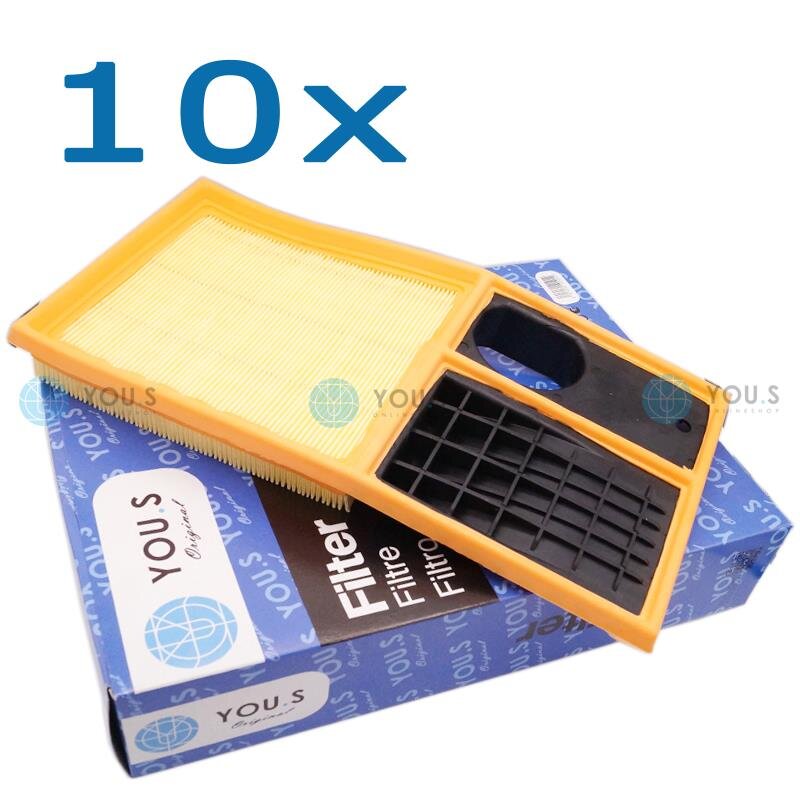 10x YOU.S Original Luftfilter kompatibel mit SEAT SKODA VW 1.4 / 1.6 / 16V / LPG / BiFuel