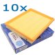 10x YOU.S Luftfilter kompatibel mit OPEL 1.2 1.4 1.6 1.7 1.8 2.0 2.2 LPG Turbo 16V OPC CNG DI DTI