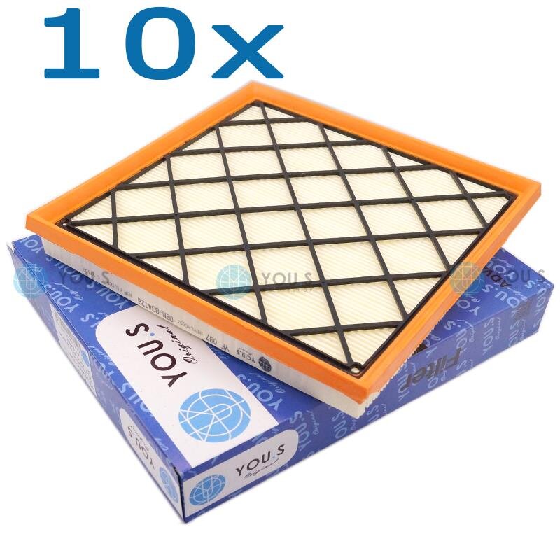 10x YOU.S Luftfilter kompatibel mit CHEVROLET OPEL 1.3 1.4 1.6 1.7 2.0 D TD CDI LPG CDTI Turbo