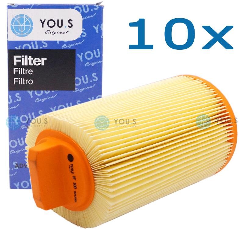 10x YOU.S Luftfilter kompatibel mit MERCEDES-BENZ (W203) (CL203) (S20_) (_209) (_211) (R171)