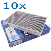 10x YOU.S Innenraumfilter Aktivkohlefilter kompatibel mit...