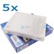 10x YOU.S Innenraumfilter Pollenfilter kompatibel mit AUDI SEAT SKODA VW TDI TSI GTI TFSI
