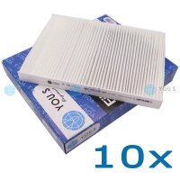 10x YOU.S Innenraumfilter Pollenfilter kompatibel mit...