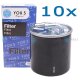 10x YOU.S Kraftstofffilter Dieselfilter kompatibel mit CHRYSLER MERCEDES-BENZ MITSUBISHI SMART CDI