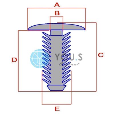 30 x YOU.S Original Befestigung Clips Kofferraum Verkleidung kompatibel mit Acura kompatibel mit Honda kompatibel mit Toyota