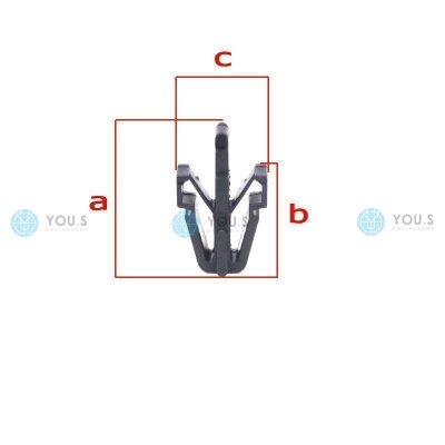 20 x YOU.S Original Kühlergrill Gitter Befestigung Clips kompatibel mit Mitsubishi kompatibel mit Toyota