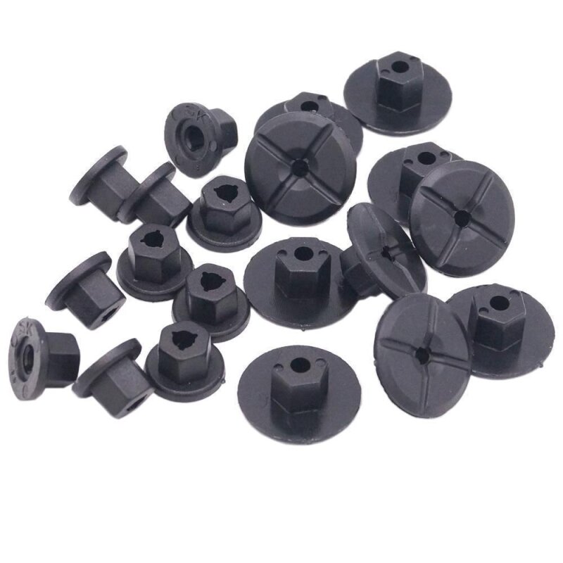 40er SET YOU.S Original Kunststoffmutter Muttern Befestigung Clips kompatibel mit BMW