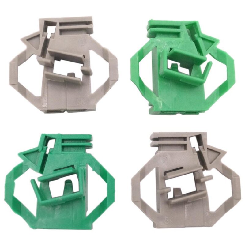 4 x YOU.S Original Fensterheber Reparatur Gleitstück Vorne Rechts und Links kompatibel mit Seat kompatibel mit Skoda kompatibel mit VW