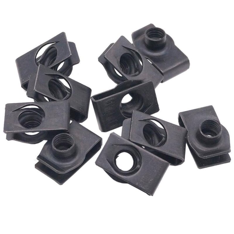 100 x YOU.S Original Metall Steckmuttern kompatibel mit FORD kompatibel mit CHRYSLER kompatibel mit DODGE kompatibel mit JEEP