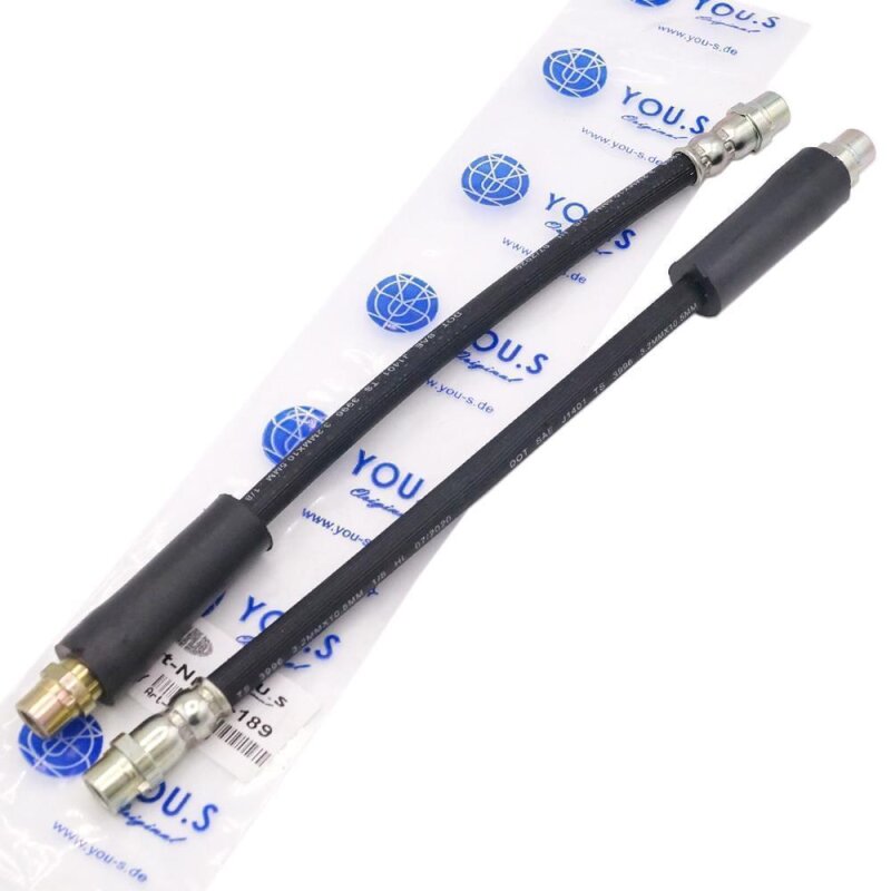 2 x YOU.S Original Bremsschlauch Vorderachse kompatibel mit AUDI - 893611707