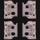 4 x YOU.S Original Fensterheber Gleitbacken Vorne L + R kompatibel mit Citroën C4 Picasso I (UD_)