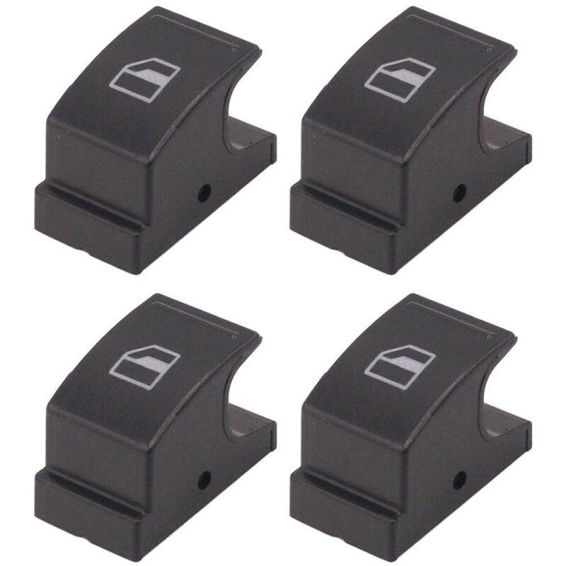 4 x YOU.S Original Fensterheber Schalter Taste ohne Elektronik Vorne Links / Rechts kompatibel mit VW