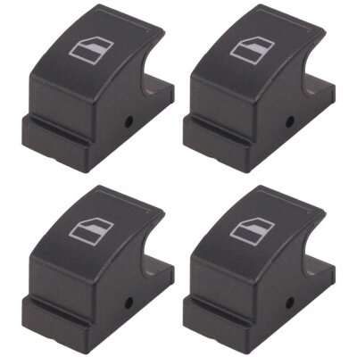 4 x YOU.S Original Fensterheber Schalter Taste ohne Elektronik Hinten Links / Rechts kompatibel mit Seat kompatibel mit VW