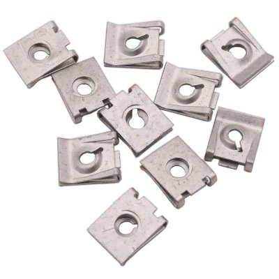 100 x YOU.S Original Metall Steckmuttern Stoßstange...