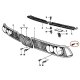 10 x YOU.S Original Kennzeichen Einsteckmutter kompatibel mit BMW E10 E26 E36 kompatibel mit Rolls Royce